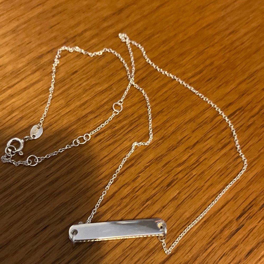 Links of London sterling silver bar necklace